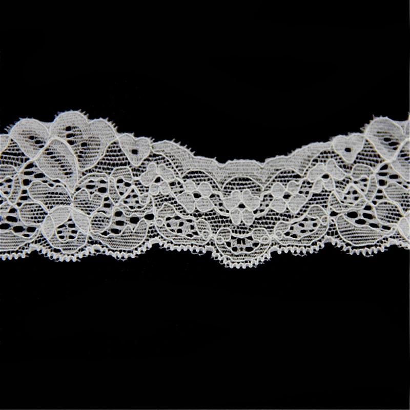 2.4cm Lycra Nylon Spandex Lace Fabric