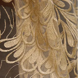 New year design african lace fabrics french net lace for party