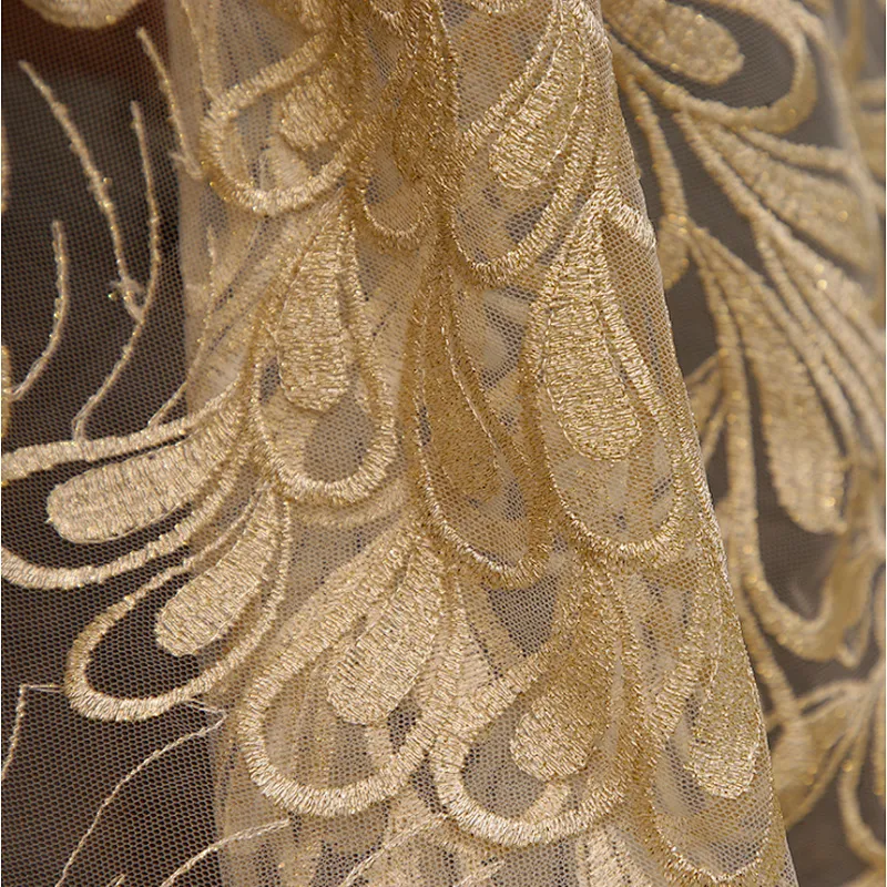 New year design african lace fabrics french net lace for party