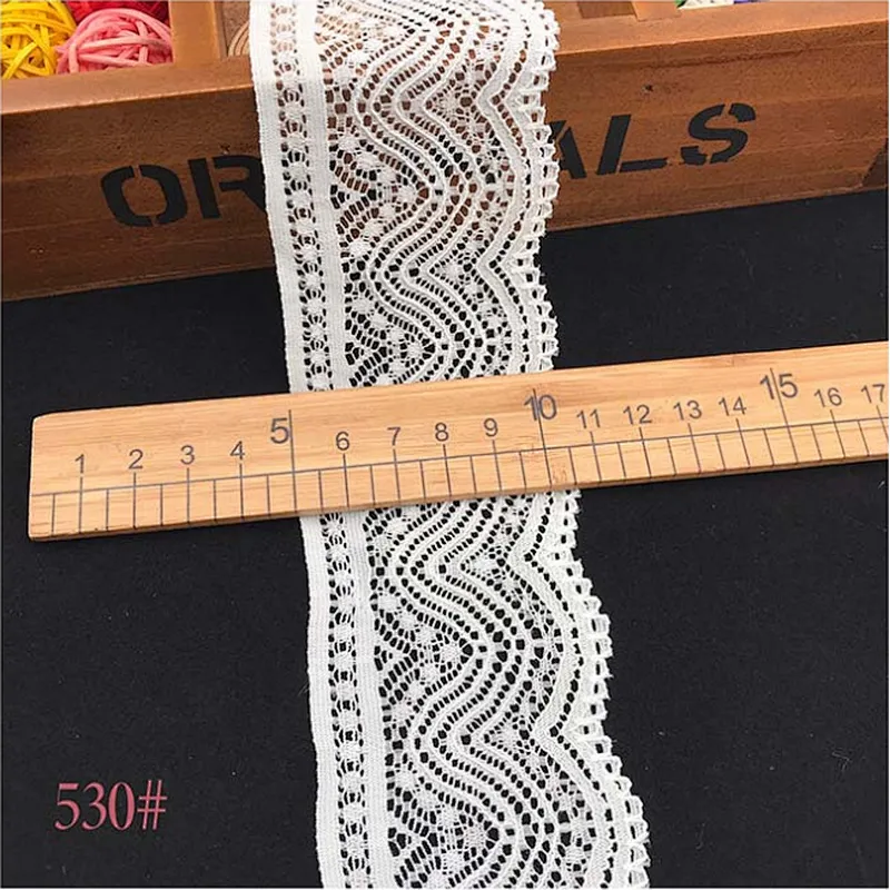 Fashion hot sale different styles 5.5*100cm black&white french eyelash floral lemo lace