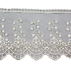 12cm net chemical lace fabric for wedding dress