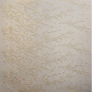 factory price sample mesh african ghana embroidery lace fabric