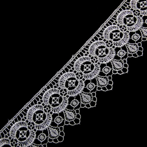 4.5cm Guipure Water Soluble Ivory Lace Trim