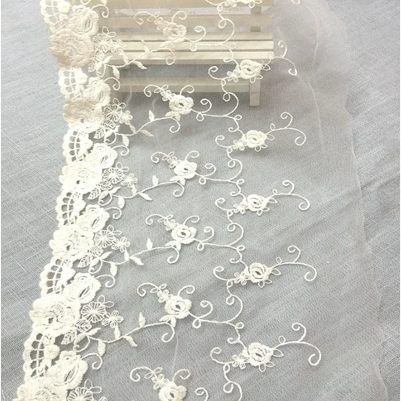 New French Lace Designs Printed Guipure Lace Cotton Lace Fabrics For Dress