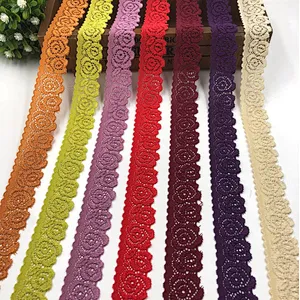 2.5CM nylon spandex cheap elastic underwear lace trim