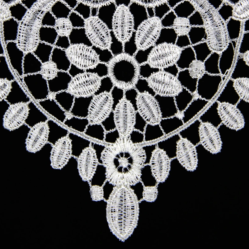 17.5cm Vigorous Elegant Flower Patterns with Decoration Polyester Collar Lace