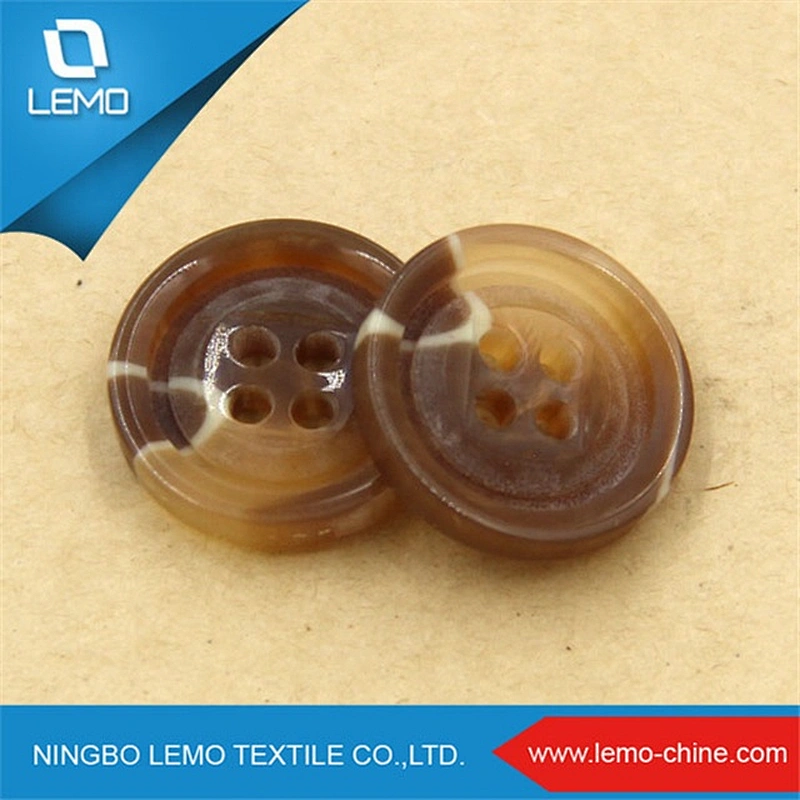 Custom polyester shirt button for garment