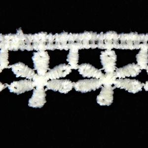 2cm Fresh Flowers Pattern Coat Milk yarn Chemical Lace