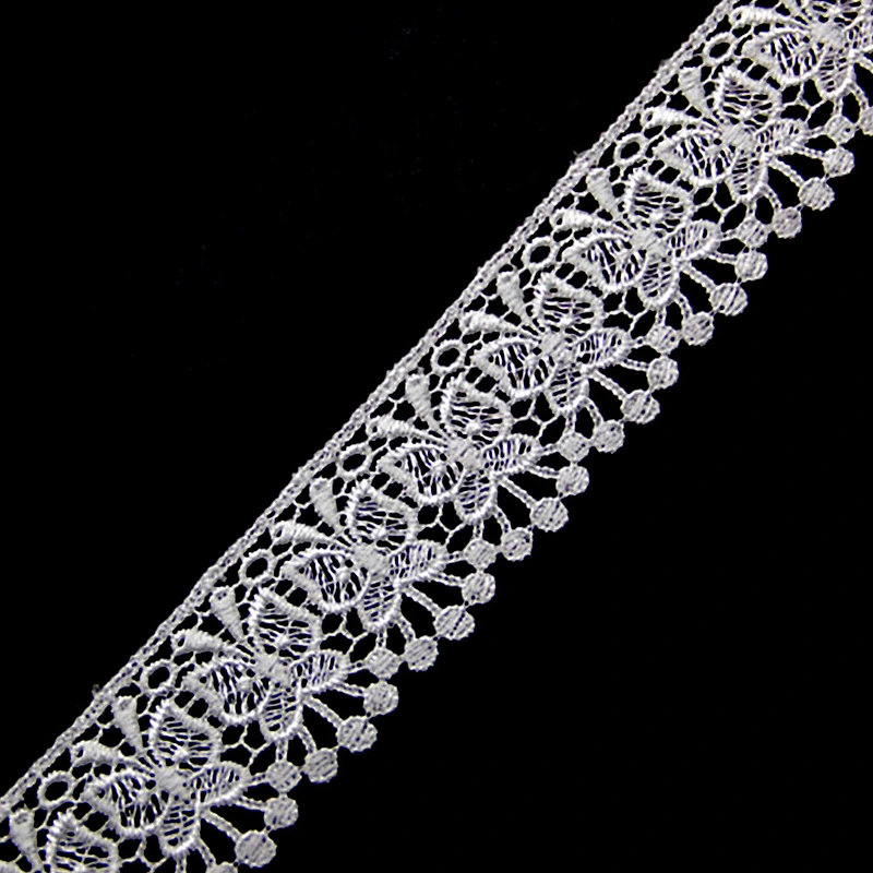 4.5cm Chemical Embroidery Polyester Lace for Cloth Decoration