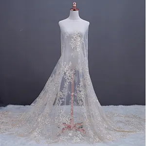Wholesale French African Silk Embroidery Mesh Lace Fabric