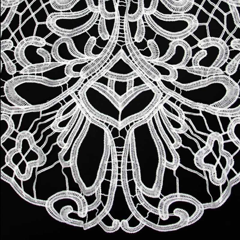 42cm Spring New Style Assorted Pattern Milk Yarn porous Collar Lace