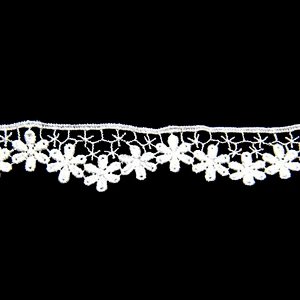 3CM Water Soluble Cotton Embroidery Lace Trim Saree Border Lace