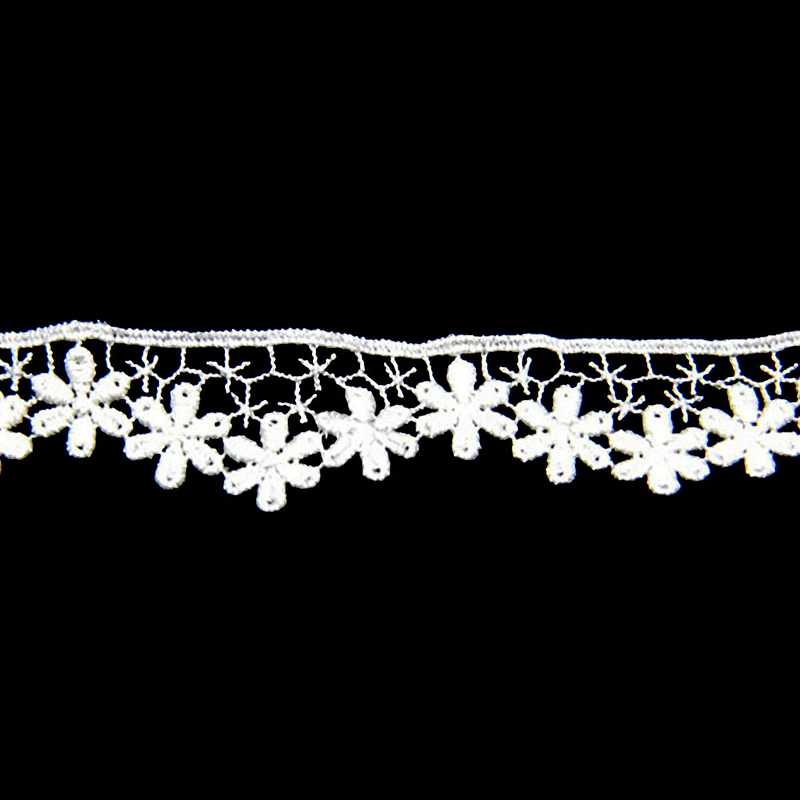 3CM Water Soluble Cotton Embroidery Lace Trim Saree Border Lace