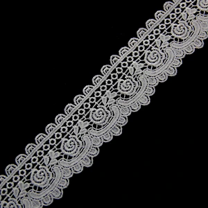 7cm Saree Chemical Embroidery White Lace for Bag Decoration