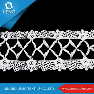 Wide used Elegant 3D embroidery organza lace fabric french voile lace for dress china wholesale