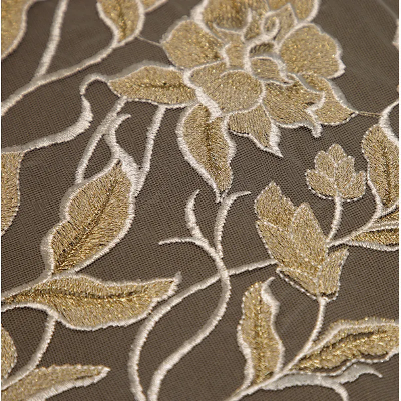 african mesh dress polyester plain lace embroidery fabric