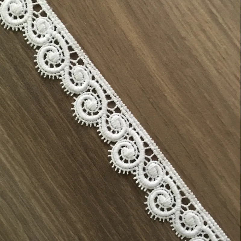2cm african more designs embroidery  polyester lace trim for textile