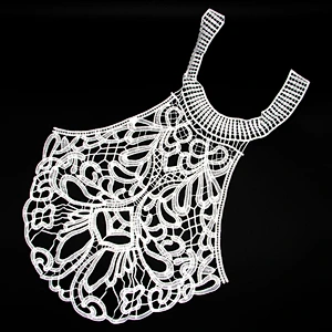 42cm Spring New Style Assorted Pattern Milk Yarn porous Collar Lace