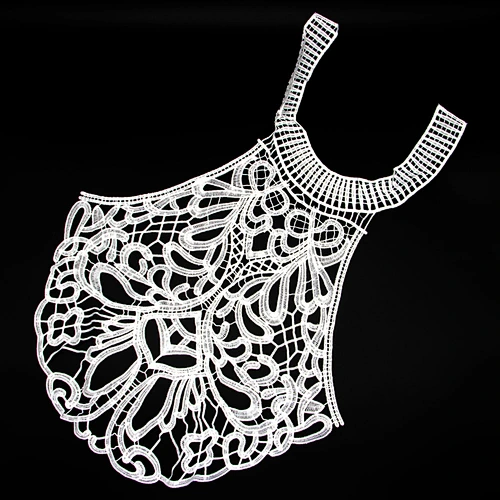 42cm Spring New Style Assorted Pattern Milk Yarn porous Collar Lace