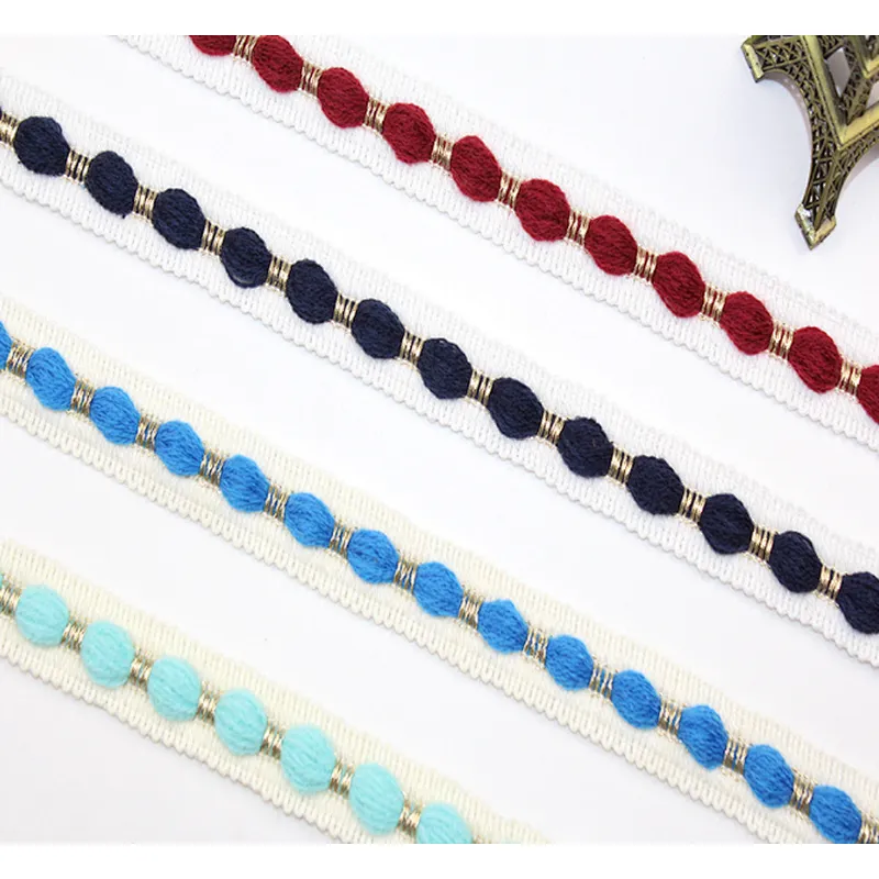 hot sales 2cm african woven polyester lace trim
