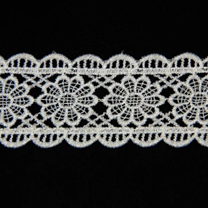 4cm Embroidery Elegant Flower Pattern Milk Yarn Lace