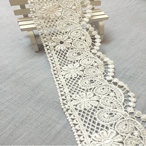 african lace fabric embroidery polyester lace  trim design chemical lace