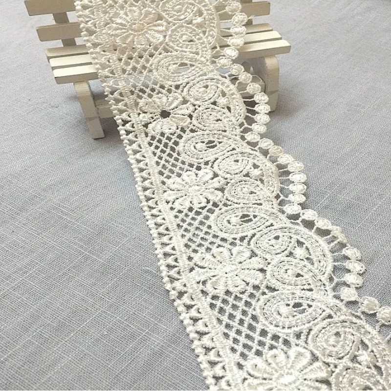 african lace fabric embroidery polyester lace  trim design chemical lace