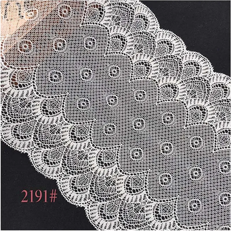 Black&white french eyelash floral lemo lace