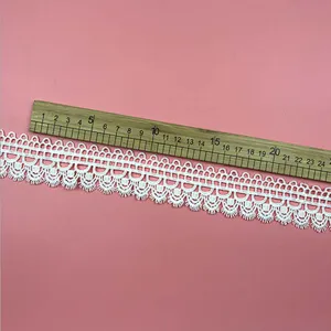 Hot sale different design hollow lace Garment home afican/french designs polyester embroidery lace for dress