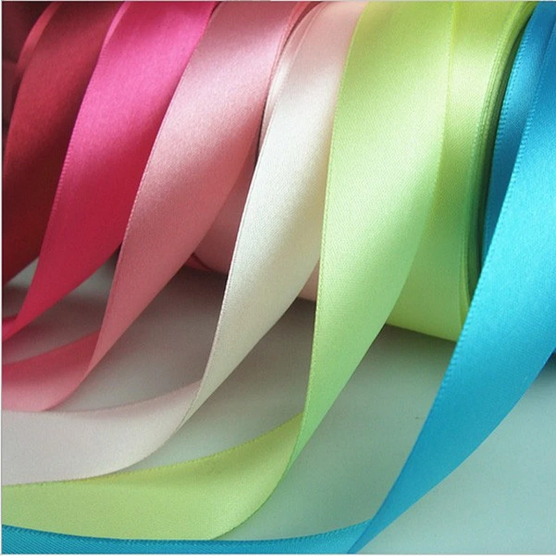 Colorful 6 Inch Polyester Satin Ribbon