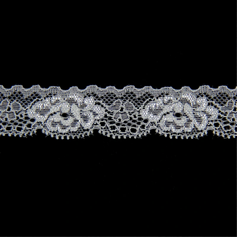 2.5cm Nylon Polyester Spandex Lace Trim