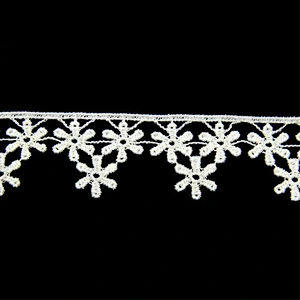 3CM Water Soluble Cotton Embroidery Lace Trim Saree Border Lace