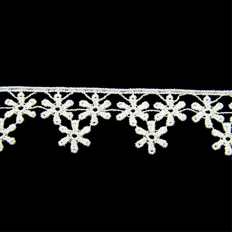 3CM Water Soluble Cotton Embroidery Lace Trim Saree Border Lace