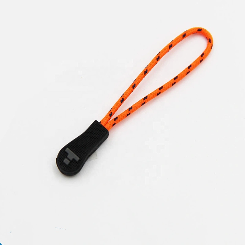 lemo Custom Logo Nylon Cords Travel Rubber Plastic Zipper Puller, Zip Puller