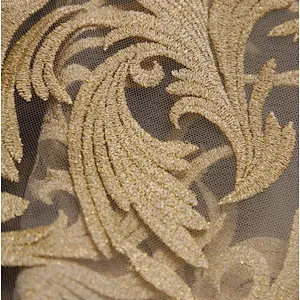 african  mesh Flat embroidery lace dress tulle fabric