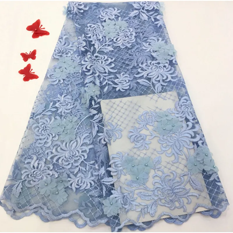2019 wedding fabrics new beaded multicolor lace fabric beaded embroidery wholesale