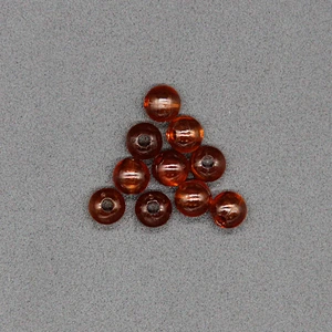 Reddish Brown Color 5mm Spherical with One Hole Plastic Pearl ABS Beads