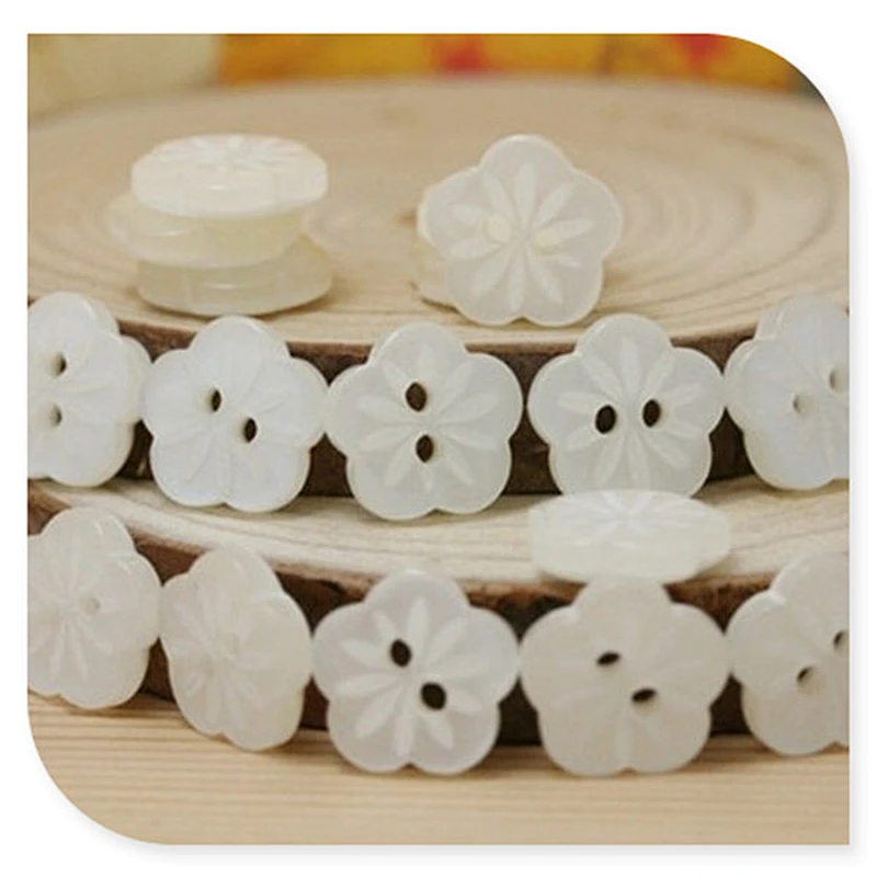 Poly resin color shirt buttons