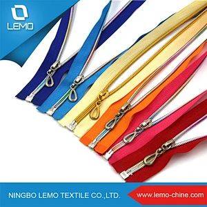 lemo Long Chain Water Proof Nylon Zipper Fashion Nylon Zippers for wholesale