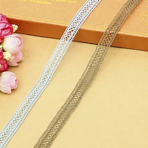 1.2 cm new style african classic high quality 100% cotton lace for textile