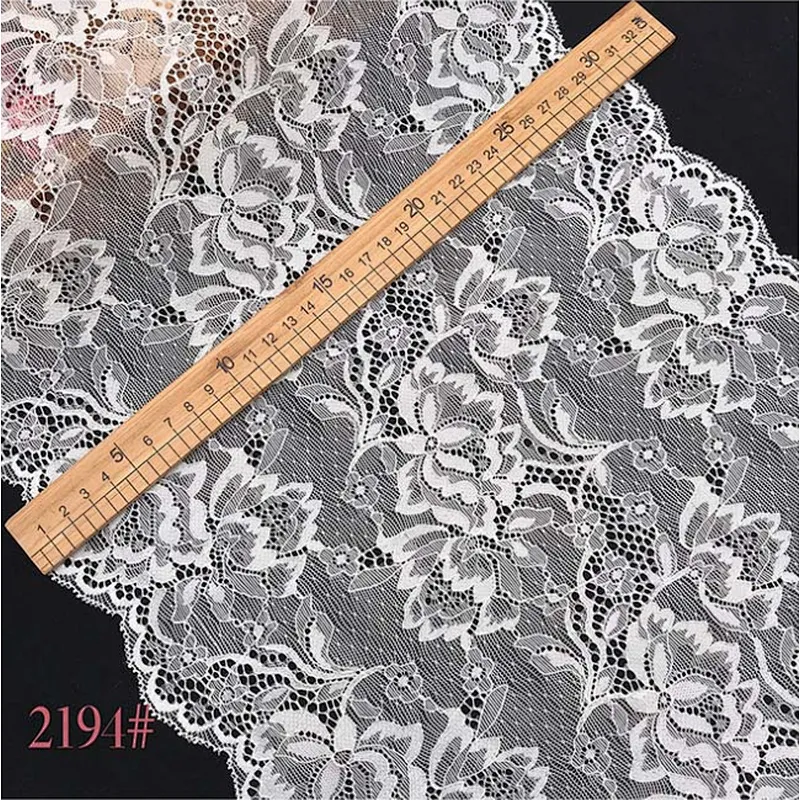Black&white french eyelash floral lemo lace