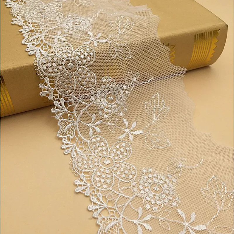 2019 fashion french tulle lace net lace fabric polyester embroidery