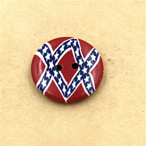Fancy Painted Wooden Buttons For Shirts