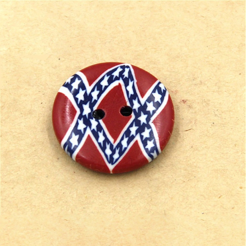 Fancy Painted Wooden Buttons For Shirts