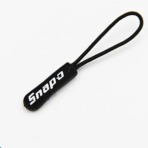 OEM / ODM Moulding Zipper Puller embossed zip lock string