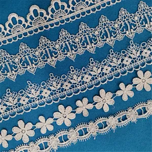 15yard  2cm Chemical Embroidery  Polyester Lace for Cloth