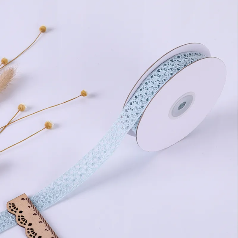 2 cm african colorful double cotton/polyester  lace trim