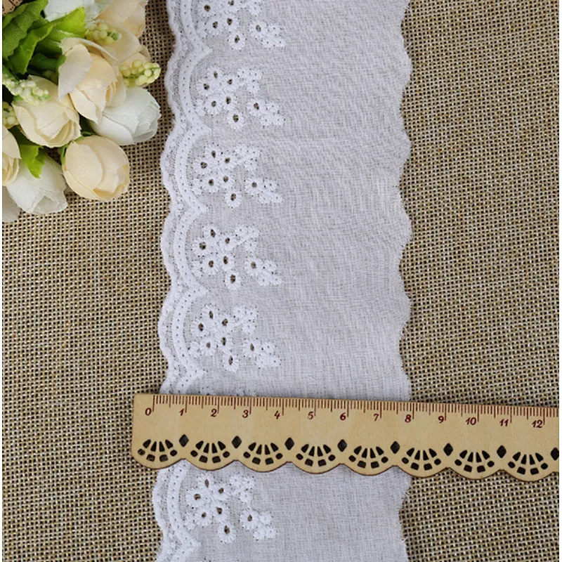 different size  african french embroidery cotton lace for dress