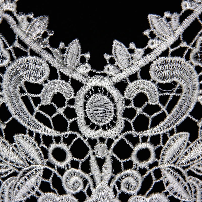 15cm Printing Elegant New Flower Pattern Polyester Collar Lace