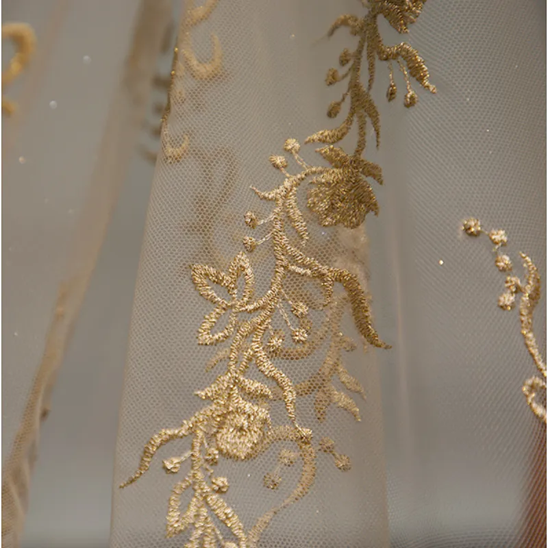 african in season flower embroidery mesh tulle lace fabric